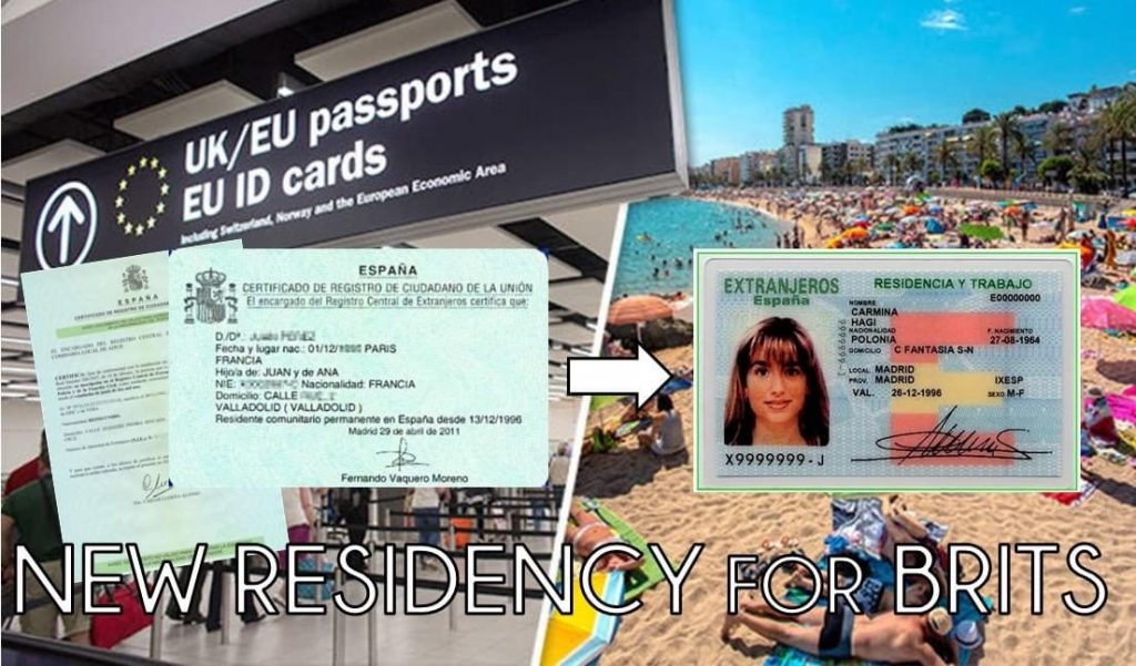 exchange green card to tie card Spain