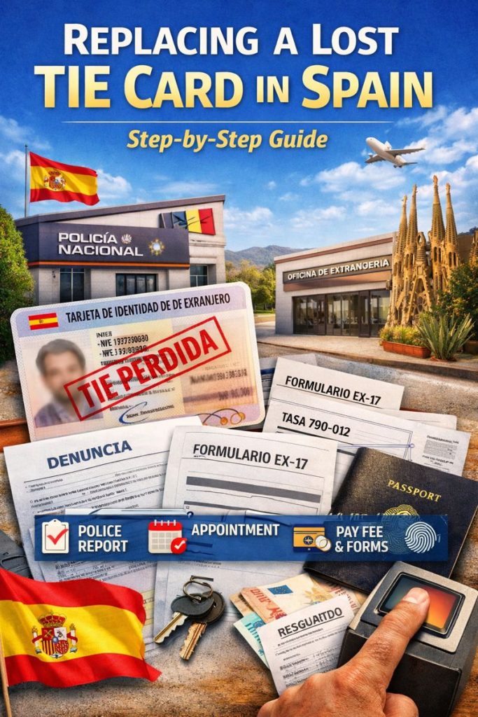 How to replace a lost TIE-Card in Spain