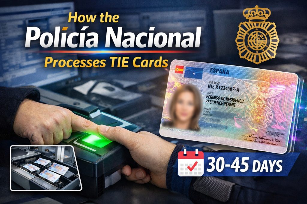 How the police in Spain produce your TIE card