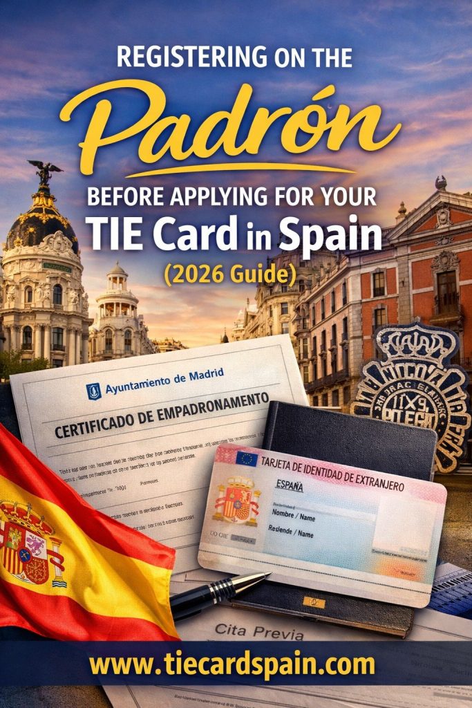 Registering on the Padron before you get your TIE Card